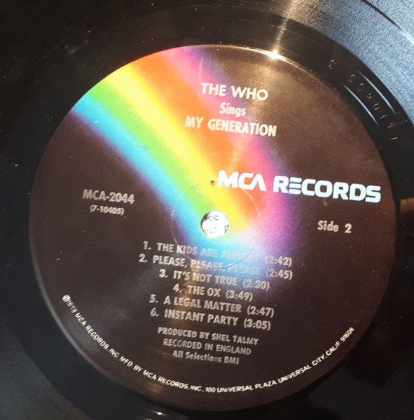 The Who : My Generation (LP, Album, Mono, RE)