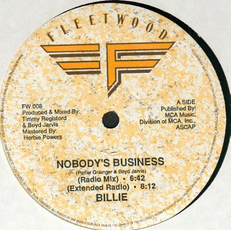 Billie : Nobody's Business (12")