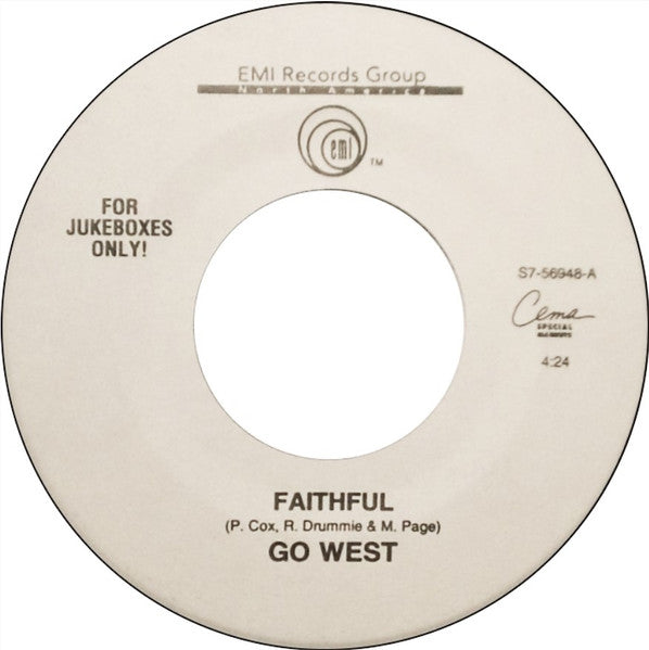 Go West : Faithful / King Of Wishful Thinking (7")