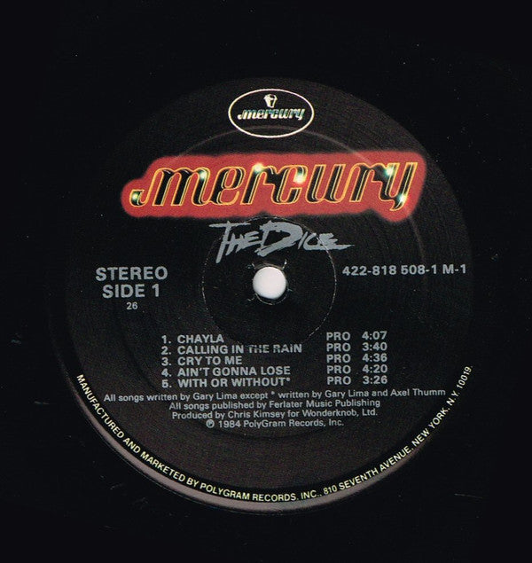 The Dice (4) : The Dice (LP, Promo)