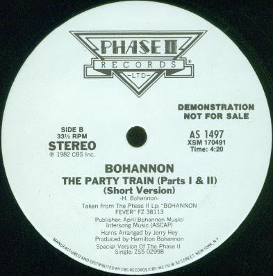 Hamilton Bohannon : The Party Train (12", Promo)