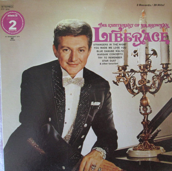 Liberace : The Excitement Of Mr. Showman (2xLP, Comp)