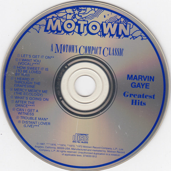 Marvin Gaye : Marvin Gaye's Greatest Hits (CD, Comp, RE)