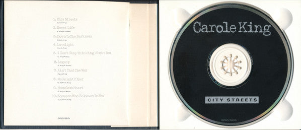 Carole King : City Streets (CD, Album, Promo, Har)