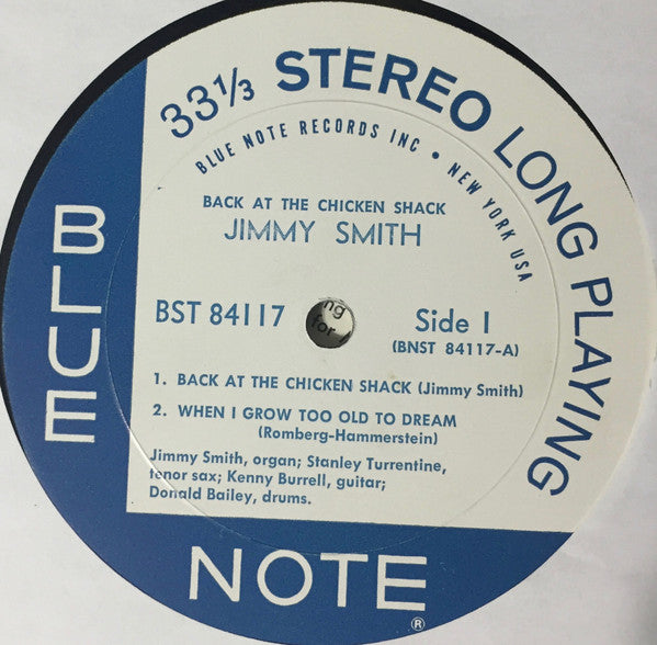 The Incredible Jimmy Smith* : Back At The Chicken Shack (LP, Album)