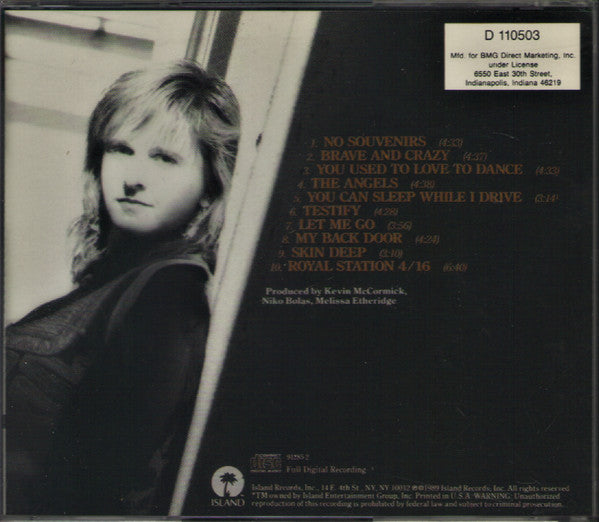 Melissa Etheridge : Brave And Crazy (CD, Album, Club)