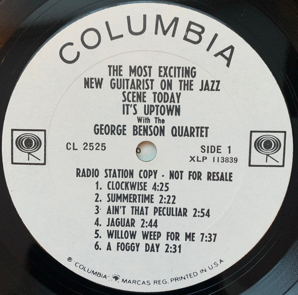 The George Benson Quartet : It's Uptown (LP, Album, Mono, Promo)