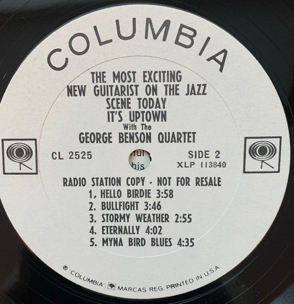The George Benson Quartet : It's Uptown (LP, Album, Mono, Promo)