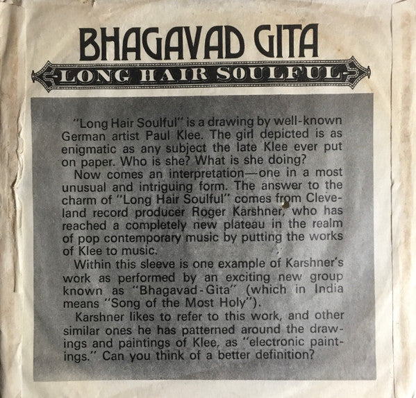 Bhagavad Gita : Long Hair Soulful (7")