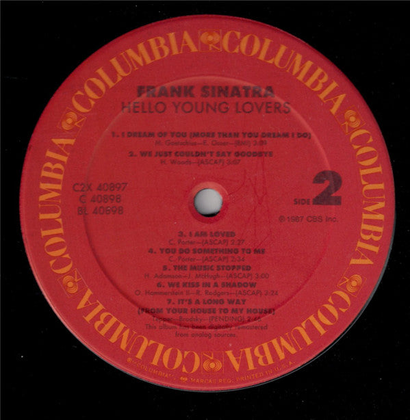 Frank Sinatra : Hello Young Lovers (2xLP, Comp, RM)