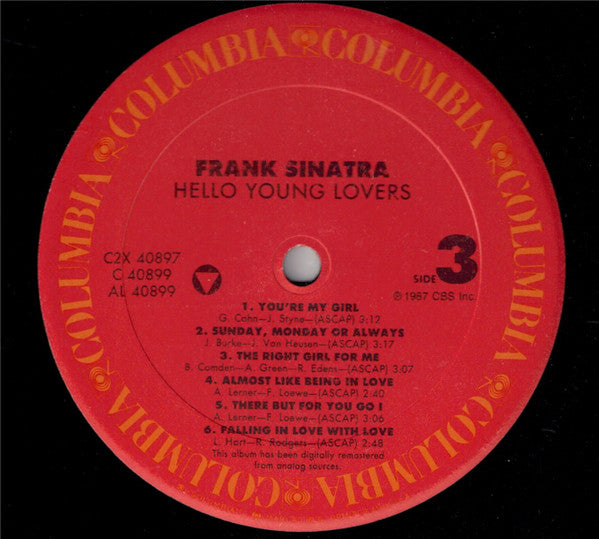 Frank Sinatra : Hello Young Lovers (2xLP, Comp, RM)