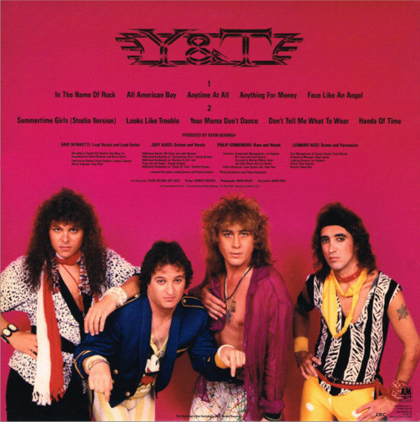 Y & T : Down For The Count (LP, Album, Club)