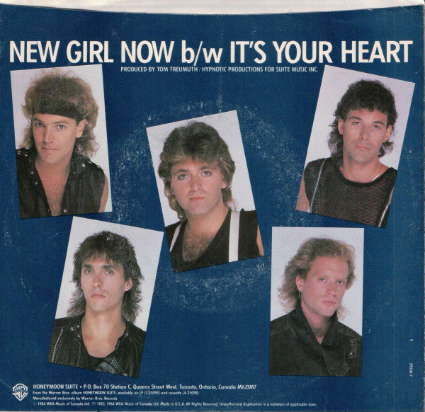 Honeymoon Suite : New Girl Now (7", Single, Spe)