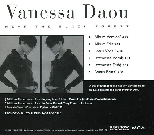 Vanessa Daou : Near The Black Forest (CD, Single, Promo)