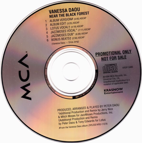 Vanessa Daou : Near The Black Forest (CD, Single, Promo)