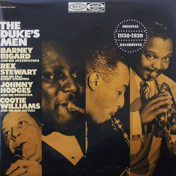 Barney Bigard And His Jazzopaters - Rex Stewart And His 52nd Street Stompers - Johnny Hodges And His Orchestra - Cootie Williams & His Rug Cutters : The Duke's Men (LP, Comp, Gat)