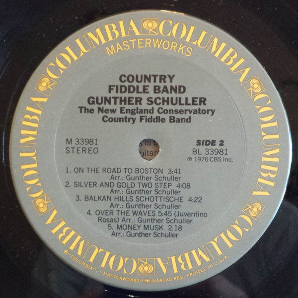 Gunther Schuller, New England Conservatory : Country Fiddle Band (LP)
