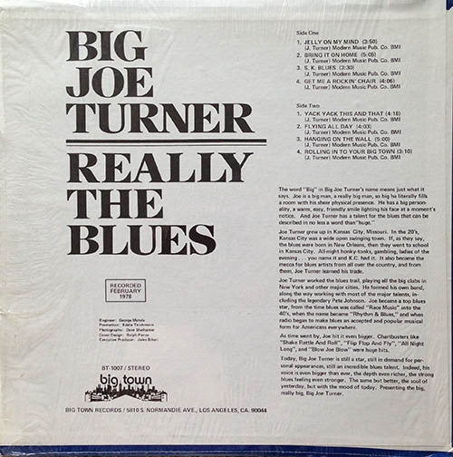 Big Joe Turner : Really The Blues (LP)