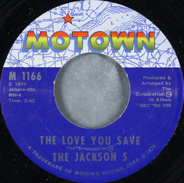 The Jackson 5 : The Love You Save (7", Single, Ame)