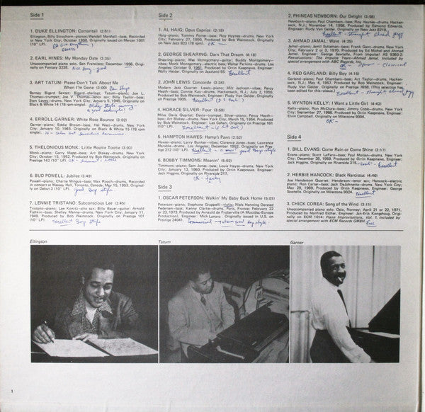 Various : Piano Giants Vol. 1 (2xLP, Comp)