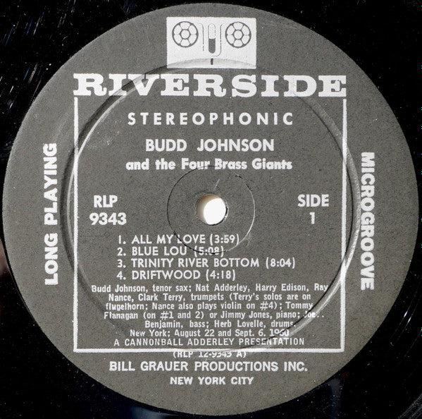 Budd Johnson : Budd Johnson And The Four Brass Giants (LP, Album)