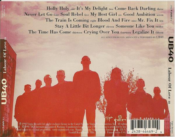 UB40 : Labour Of Love III (CD, Album)