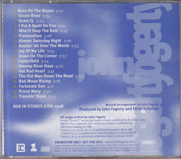 John Fogerty : Premonition (CD, Album, Promo)