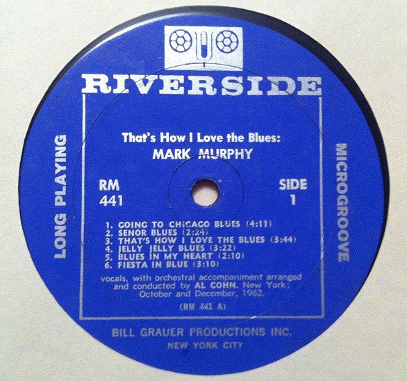 Mark Murphy : That's How I Love The Blues (LP, Album, Mono)