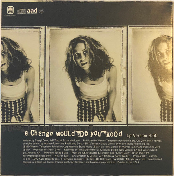 Sheryl Crow : A Change Would Do You Good (CD, Single, Promo)
