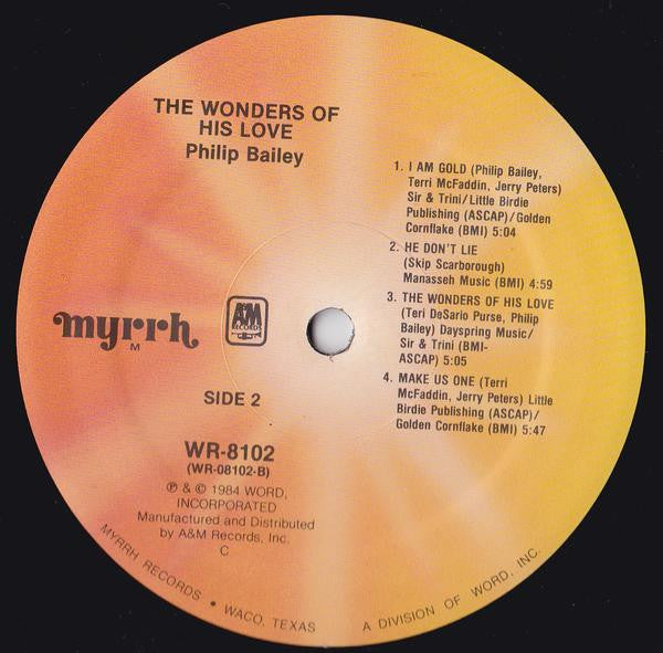Philip Bailey : The Wonders Of His Love (LP, Album, RE)