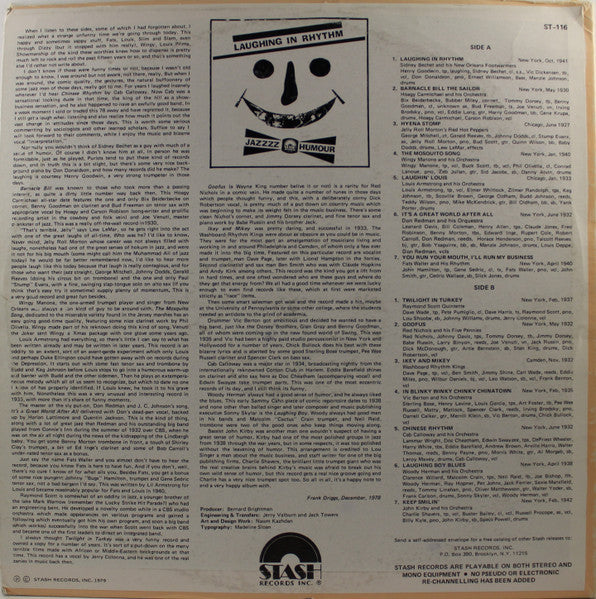 Various : Laughing In Rhythm (LP, Comp)
