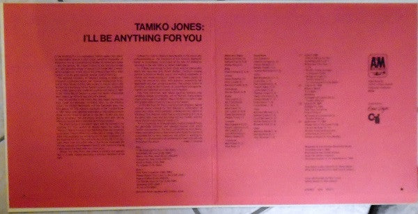 Tamiko Jones : I'll Be Anything For You (LP, Album)