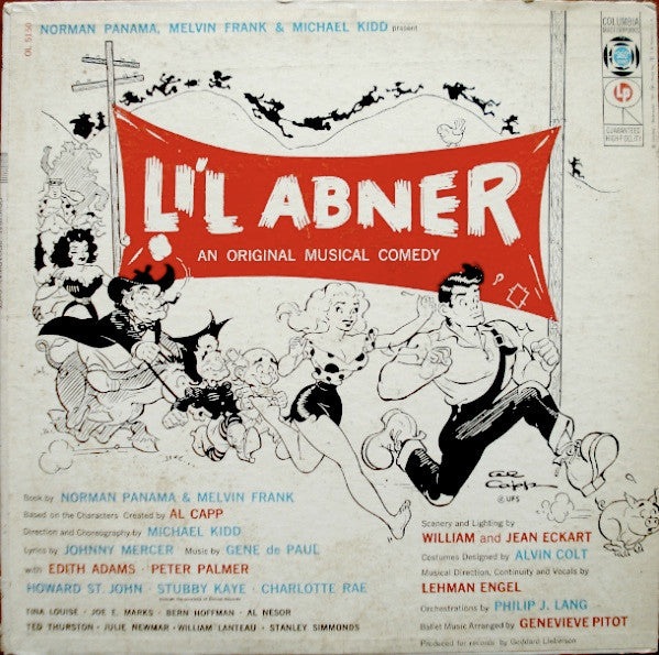 Norman Panama, Melvin Frank & Michael Kidd : Li'l Abner (An Original Musical Comedy) (LP, Album)
