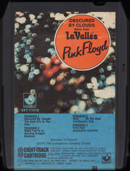 Pink Floyd : Obscured By Clouds (8-Trk, Album)