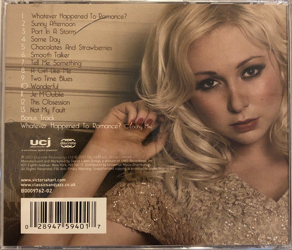 Victoria Hart : Whatever Happened To Romance? (CD, Album)