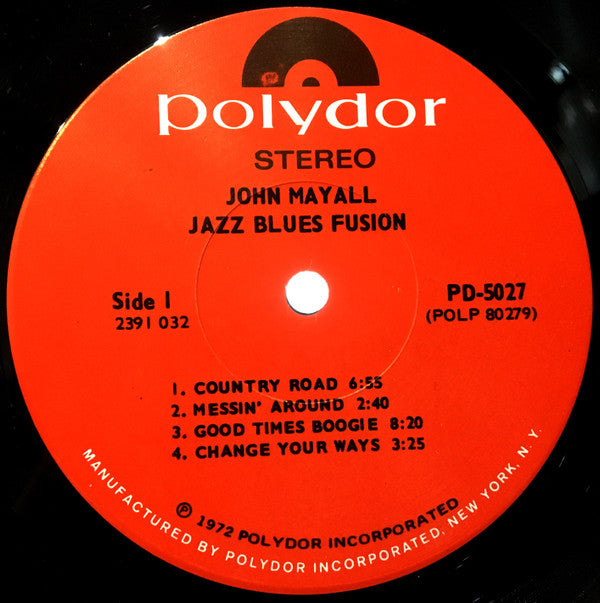 John Mayall : Jazz Blues Fusion (LP, Album, Scr)