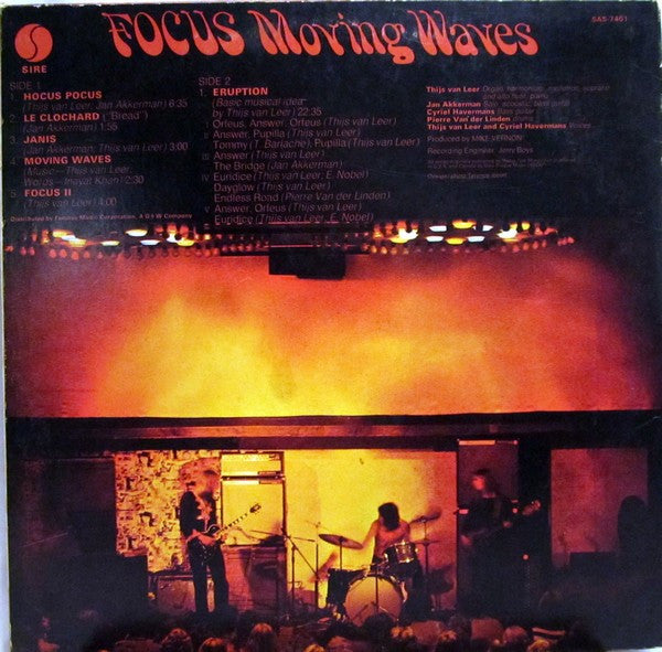 Focus (2) : Moving Waves (LP, Album, Phi)