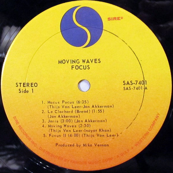 Focus (2) : Moving Waves (LP, Album, Phi)