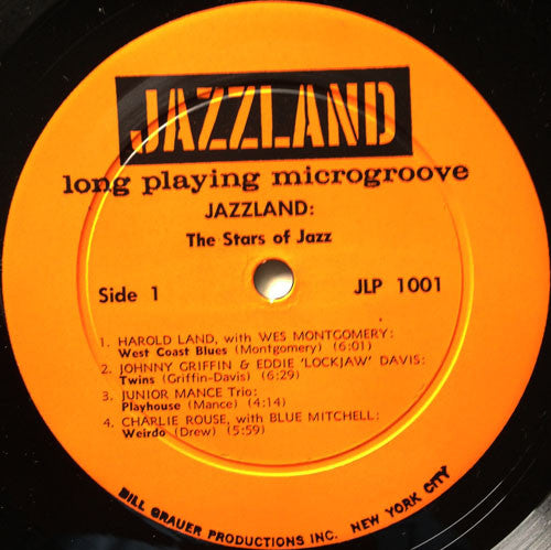Various : Jazzland - The Stars Of Jazz (LP, Comp, Mono, Smplr)