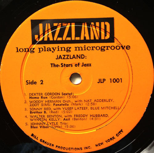 Various : Jazzland - The Stars Of Jazz (LP, Comp, Mono, Smplr)