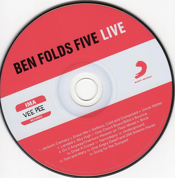 Ben Folds Five : Ben Folds Five Live (CD, Album)