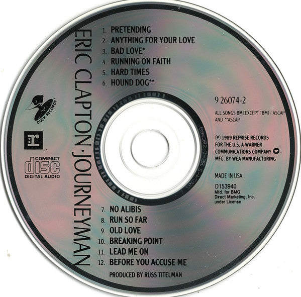 Eric Clapton : Journeyman (CD, Album, Club)