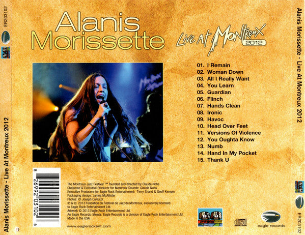 Alanis Morissette : Live At Montreux 2012 (CD, Album)