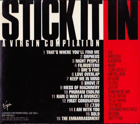Various : Stick It In (2xCD, Comp, Promo)