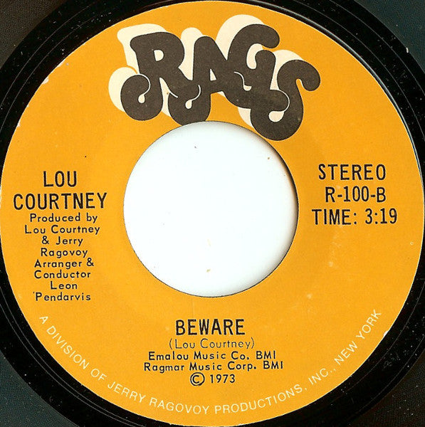 Lou Courtney : What Do You Want Me To Do (7", Styrene, PRC)