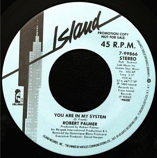 Robert Palmer : You Are In My System (7", Single, Promo)
