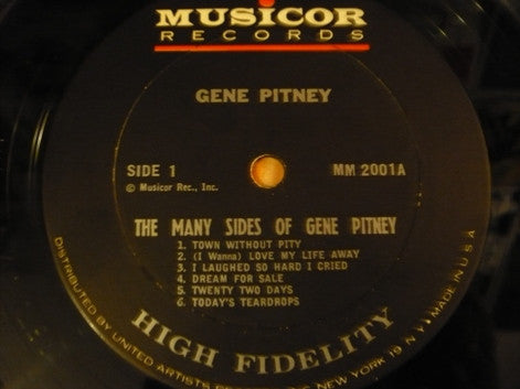 Gene Pitney : The Many Sides Of Gene Pitney (LP, Album, Mono, RP)
