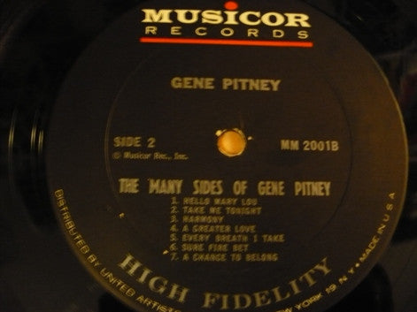 Gene Pitney : The Many Sides Of Gene Pitney (LP, Album, Mono, RP)