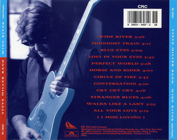 Steve Miller Band : Wide River (CD, Album, Club)