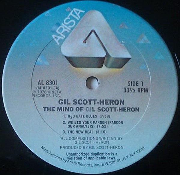 Gil Scott-Heron : The Mind Of Gil Scott-Heron (LP, Album, San)